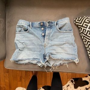Everlane cheeky jean shorts